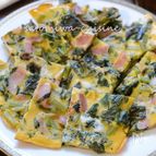 【大根菜とベーコンの卵焼き】子供も食べやすく簡単おいしい！