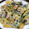 【大根菜とベーコンの卵焼き】子供も食べやすく簡単おいしい!