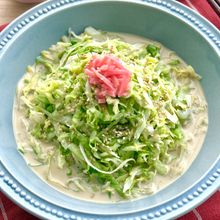 1玉ぺろり！レタスの冷やし中華風和え