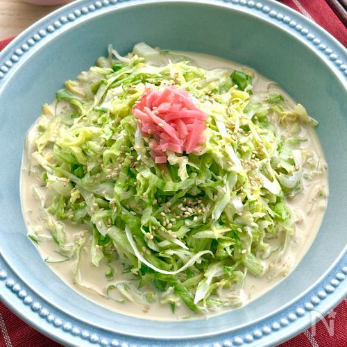 1玉ぺろり！レタスの冷やし中華風和え