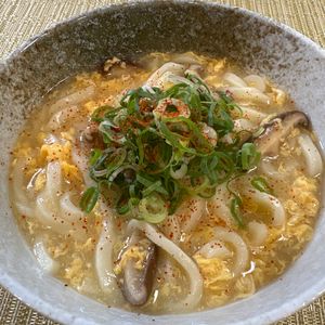 楽ラク手抜キッチン🐶🐾の作ってみた!投稿(【あんかけかき玉うどん】失敗しないとろみ技！)