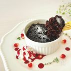 【オートミール+豆腐】簡単♡ざくろジャム入りガトーショコラ