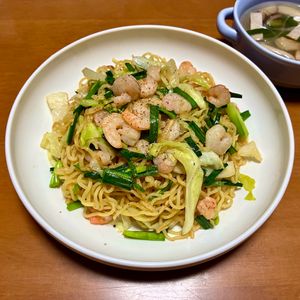 Nao★彡の作ってみた!投稿(【簡単！うま塩えび焼きそば】簡単/ランチ/焼きそば)