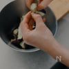なすのザーサイ和えの工程1