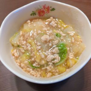 たりおの作ってみた!投稿(重ねて10分♪『白菜とひき肉のコクうま♡とろみあん』)