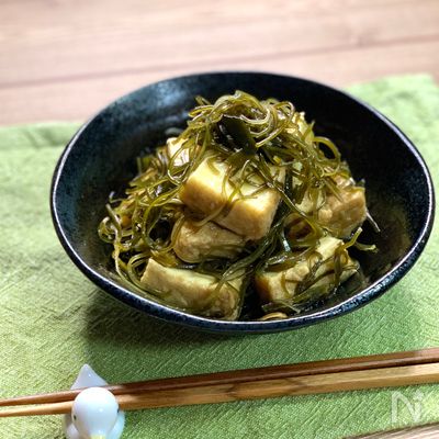 冷めてもおいしい・厚揚げと昆布の煮物＊ヘルシーな作り置き＊