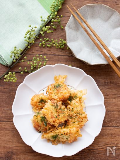 お弁当のおかずにも！のり塩風味のささみの鶏天