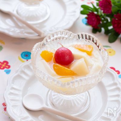 【簡単おやつ】調理時間5分で作れる!豆乳の杏仁豆腐