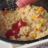作業5分 炊飯器で一発☀️《辛くない!カレー風味ピラフ》の工程3