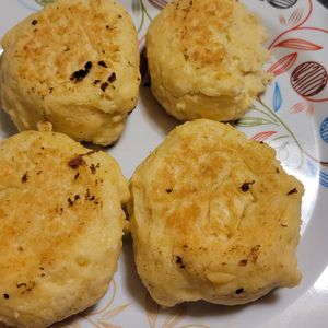 miyucyannの作ってみた!投稿(【もちもちお豆腐パン】フライパンひとつで発酵なし！)