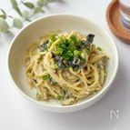 海苔クリームパスタ
