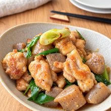 鶏ももとこんにゃくのねぎ味噌照り煮【煮込まず味しみ】
