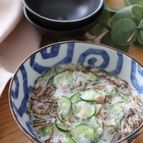チュルチュルさっぱり止まらぬ美味しさ♡長芋ともずくの梅酢和え