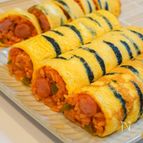 子供も喜ぶ！トラ柄玉子のオム恵方巻！！