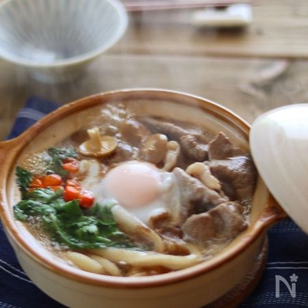 ごちそううどん 土鍋すき焼き煮込みうどん By Mayumillion レシピサイト Nadia ナディア プロの料理家のおいしいレシピ