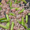 疲労回復にも!【アスパラとひき肉のピリ辛スパゲッティ】の工程2