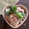 エビとブロッコリーの豆腐粒マスタードあえ