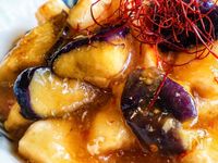 とろじゅわ〜♡【鶏むね揚げナスのピリ辛とろとろ中華煮】