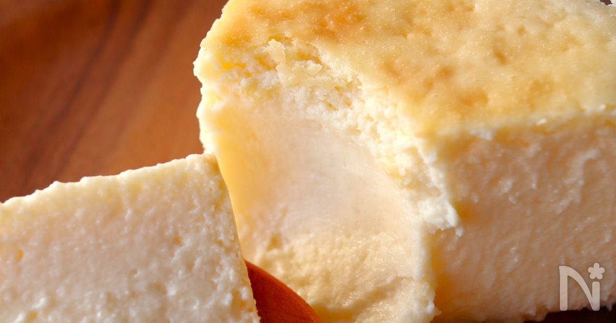 焼くまで10分！【とろける濃厚チーズケーキ】なめらか食感♩