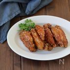 カリッとジューシー！鶏手羽の甘辛揚げ【下味冷凍レシピ】