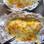 包丁いらずで簡単！鮭のコーンマヨチーズ焼き