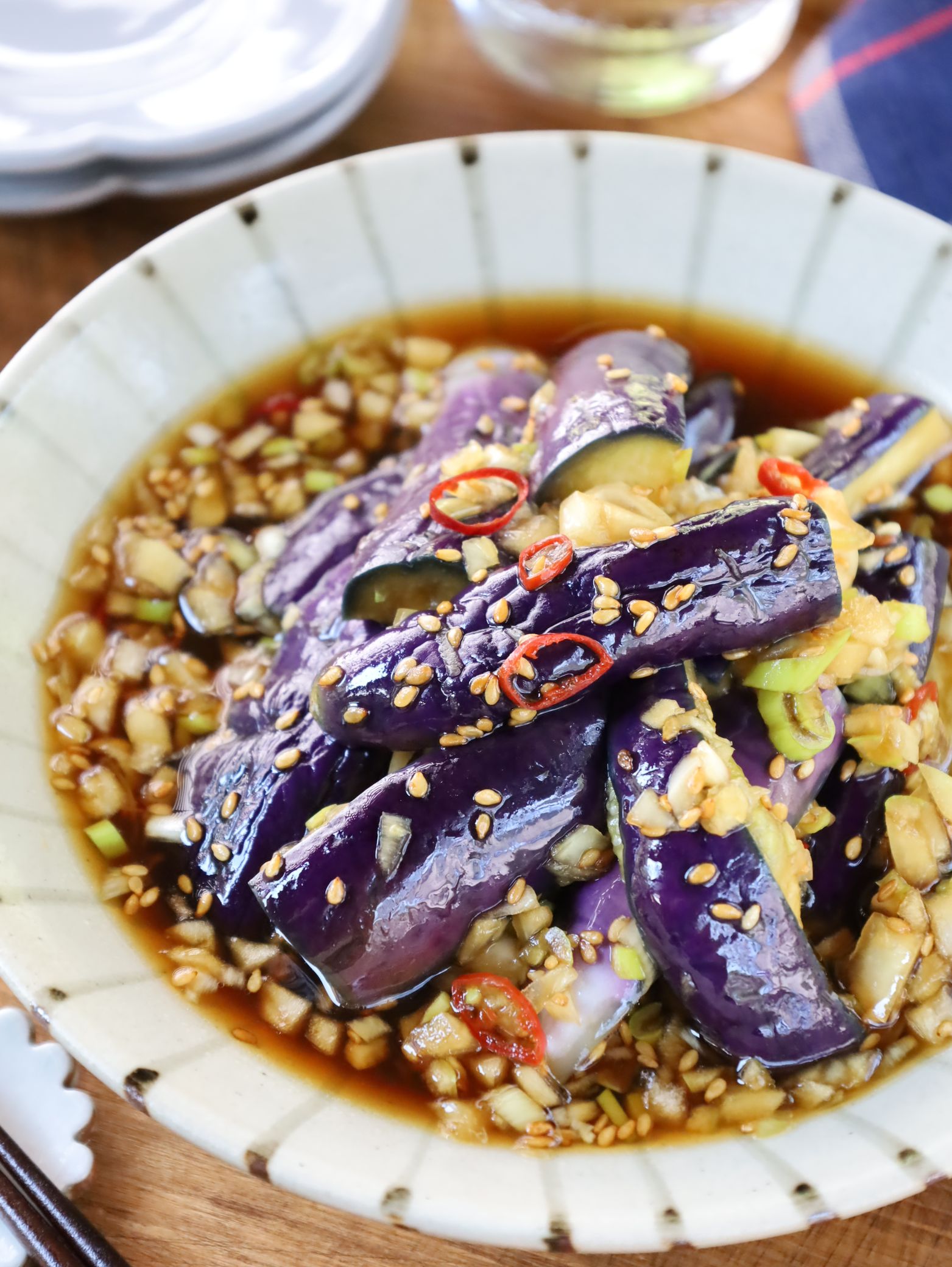 レンジで10分♪【やみつき茄子】作り置きに！ | レシピサイトNadia