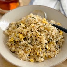 炊飯器で失敗しらず♪『大葉しらす炒飯』