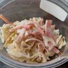 【れんこん水菜のシャキシャキポテサラ】の工程1