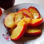 蜂蜜入りジンジャージャムがけ焼きりんご♪