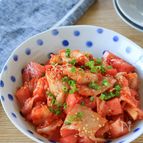 簡単！『トマトのキムチ和え』