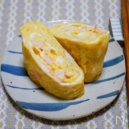 ほぼ蟹だらけの玉子焼き