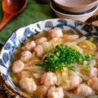 はんぺん入り鶏団子と白菜のとろーり春雨煮