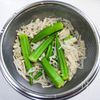 さっぱりと食べる「オクラとエノキの梅ポン酢冷奴」の工程3