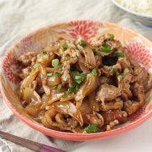 タレまでうめ~【豚肉の梅しょうが焼き】