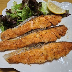 ナムディの作ってみた!投稿(鮭の香草パン粉焼き)