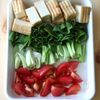 厚揚げトマト蒸しの工程1
