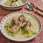 【鶏肉と白菜のクリーム煮】コンソメ、生クリーム不要。手軽に！