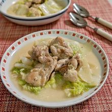 【鶏肉と白菜のクリーム煮】コンソメ、生クリーム不要。手軽に!