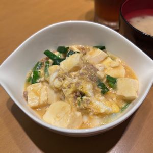 まなの作ってみた!投稿(【ニラ玉とじ麻婆豆腐】おうち中華でご飯にもお酒にも)