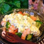 レンジで1分♪サラダが美味しいタルタルドレッシング♡