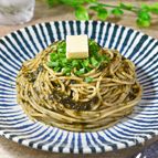 【海苔とわさびのワンパンパスタ】磯の香りにわさびがピリリ