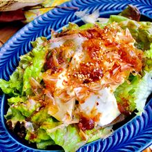 ＼自家製旨ドレ／加熱なし3分【ごま油香る和風醤油豆腐サラダ】