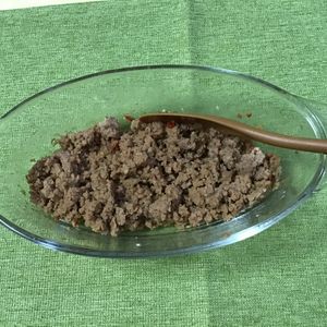KATA MAMAの作ってみた!投稿(5分で完成！あれば便利な常備菜【レンジ肉味噌】ピリッと甘辛)