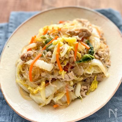 家族に人気♪豚肉と白菜の春雨煮
