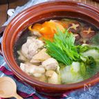 10分で♪『ヘルシー鶏塩鍋』スープまで飲み干す♪
