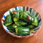 【おつまみ蛇腹きゅうり】切って漬けるだけ◎止まらない美味しさ