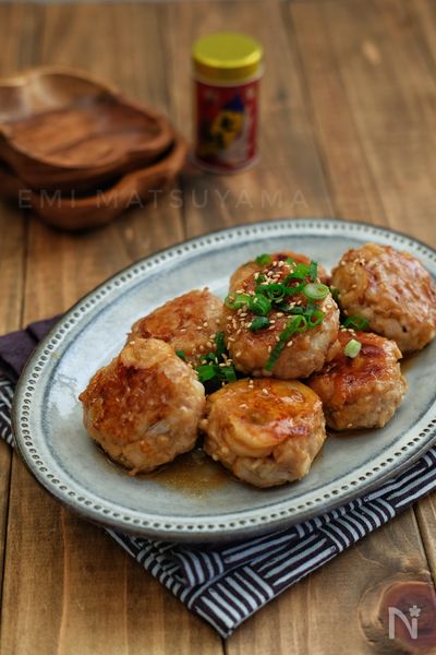 ちくわとえのきたっぷり鶏つくねの甘酢照り焼き By 松山絵美 レシピサイト Nadia ナディア プロの料理家のおいしいレシピ