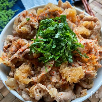 こってり♡さっぱり《子供達絶賛♡おろし豚丼》