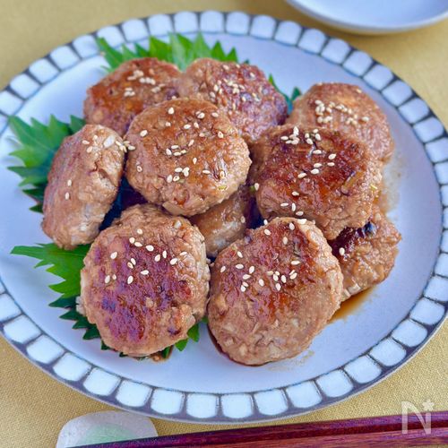 ヘルシー♪れんこん豆腐つくね【節約かさましレシピ】