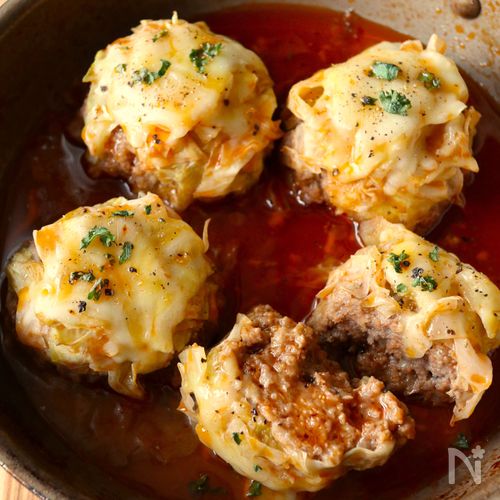 ワンパン10分！【巻かないロールキャベツ】時短で味染み♩